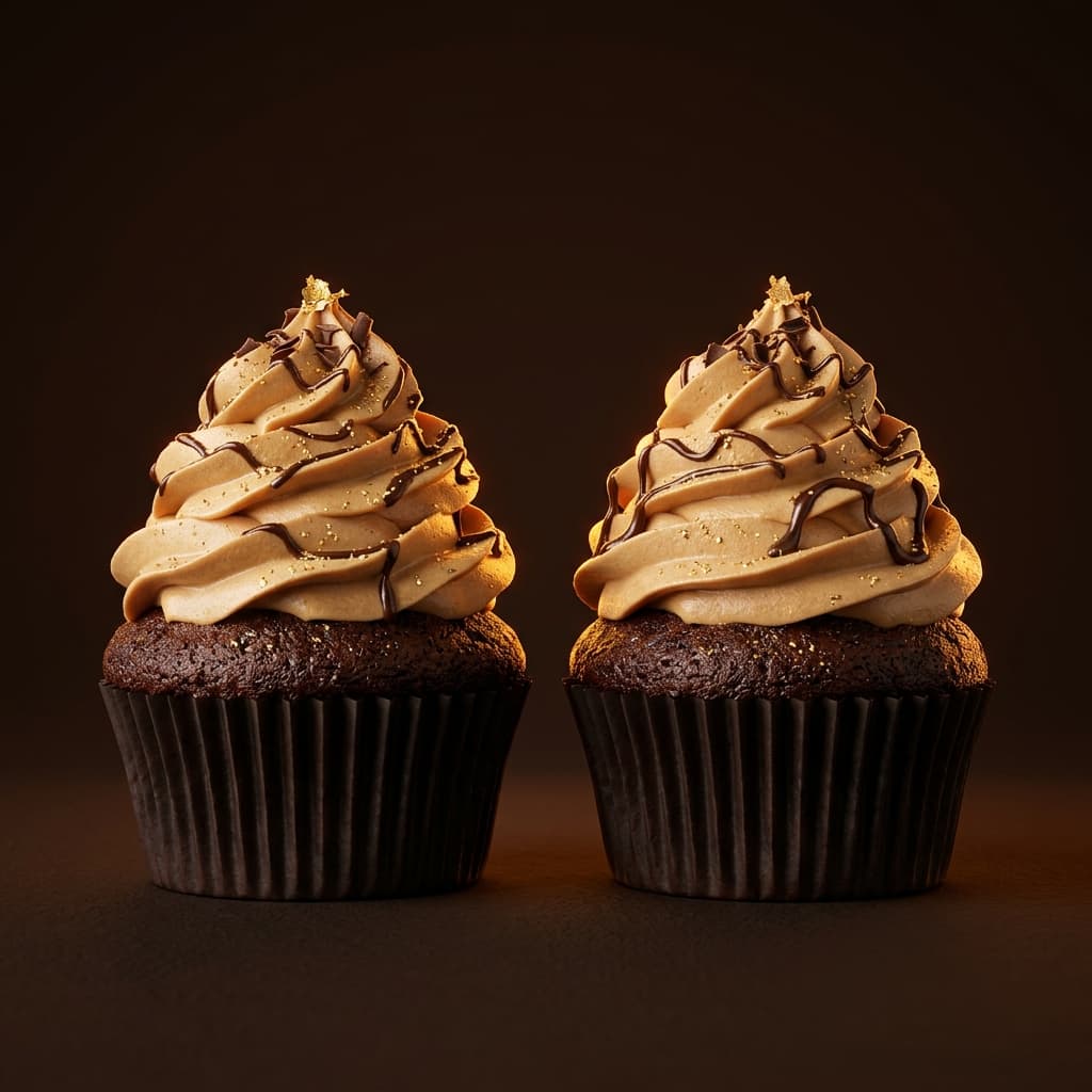 Artisanal chocolate cupcakes