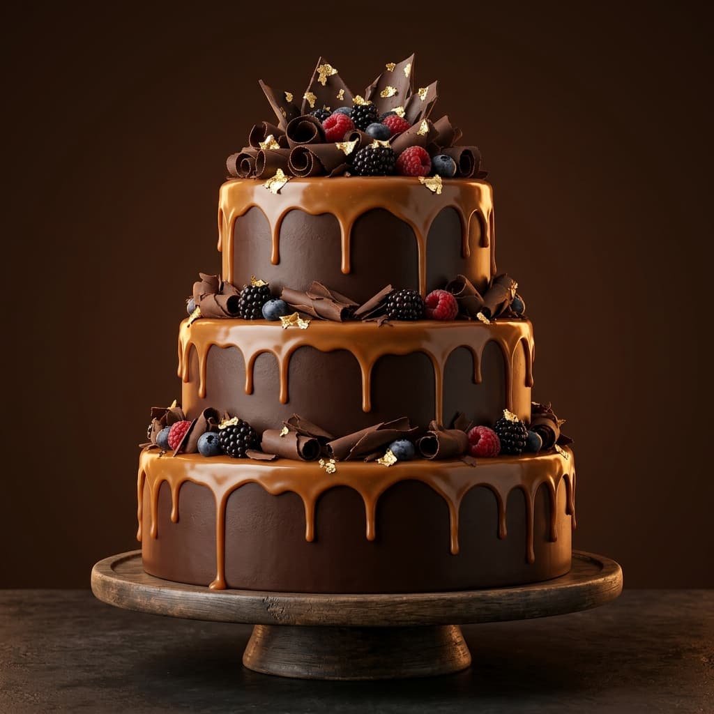 Signature 3-tier chocolate celebration cake